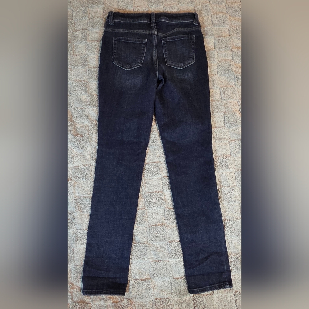 Cat & Jack Girls Size 12 Skinny Jeans Ultimate Stretch Dark Wash - Picture 2 of 11